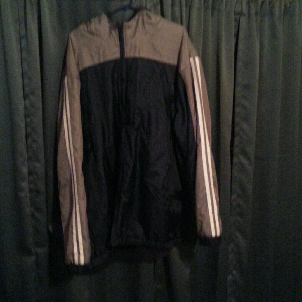 Warm coat with a hoody